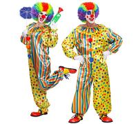 Widmann Circus Clown (Jumpsuit With Collar And Braces) (XXL) Different Colors