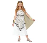 Widmann - Déguisement Cléopâtre - Robe avec ceinture, col, poignets, coiffe, cape - XL Noir