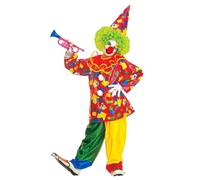 Widmann Clown (Coat With Ruff, Pants, Hat) (158 cm / 11-13 Years) Different Colo