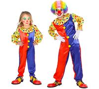 Widmann Clown (Jumpsuit) (116 cm / 4-5 Years) Different Colors