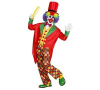 Widmann Clown (Tailcoat, Vest, Bow Tie, Pants, Hat) (M) Different Colors