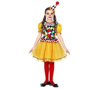 Widmann Clown (Tutu Dress, Mini Hat) (116 cm / 4-5 Years) Different Colors