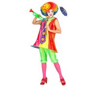 Widmann Clown (Tutu Dress, Mini Hat) (158 cm / 11-13 Years) Different Colors