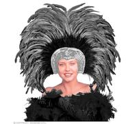 W WIDMANN MILANO Party Fashion -Coiffe en plumes Brazil, Samba, Chapeau, Coiffure, Accessoire, Fête à thème, Carnaval