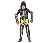 W WIDMANN MILANO – Déguisement enfant Squelette, combinaison avec capuche – Halloween