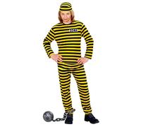 Widmann Convict Yellow/Black (Coat, Pants, Hat) (158 cm / 11-13 Years) Yellow