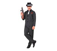 Widmann Costume de gangster rayé noir et blanc pour homme (L) M