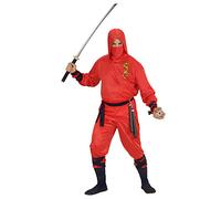 W WIDMANN MILANO Party Fashion - Costume Red Dragon Ninja, Guerrier, Samouraï, Costumes de Carnaval