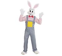 Widmann – Déguisement Country Rabbit – Salopette, gants, couvre-chaussures, masque – L