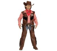Widmann Cowboy (Shirt With Vest, Chaps, Hat) (128 cm / 5-7 Years) Different Colo