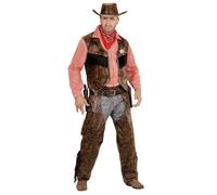 Widmann S.r.l. – Costume – Cowboy – Chemise avec gilet, chaps et chapeau – XL, couleurs variées