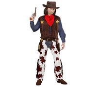 Widmann Cowboy (Shirt With Vest, Pants, Bandana) (158 cm / 11-13 Years) Differen