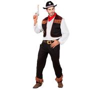 W WIDMANN MILANO Party Fashion - Costume de cow-boy, chemise avec gilet et pantalon, pour une soirée à thème Far West