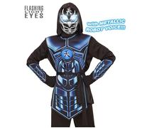 W WIDMANN MILANO Party Fashion - Costume enfant Cyber Ninja, combattant, guerrier, déguisements de carnaval, Halloween