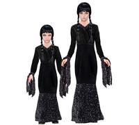 Widmann Dark Girl (Dress) (128 cm / 5-7 Years) Black