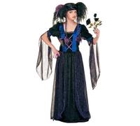 W WIDMANN MILANO Party Fashion - Costume pour enfants Dark Girl, robe gothique, sorcière, Halloween