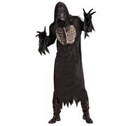 Widmann Death Bride (Dress, Sleeves, Headpiece With Black Roses & Veil) (L) Grey