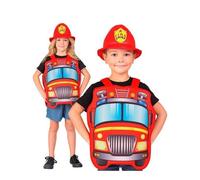 Widmann Déguisement de pompier rouge avec chapeau pour enfant (3-5 ans) 3-5 ans
