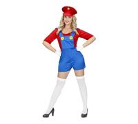 Widmann Déguisement De Super Plombier Rouge Femme (Xl) Multicolore