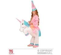 Widmann - Déguisement licorne gonflable enfant or G
