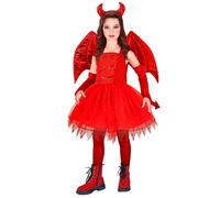Widmann Devil (Dress, Tail, Wings, Horns, Fingerless Gloves) (128 cm / 5-7 Years