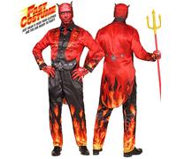 W WIDMANN MILANO – Costume homme Diable avec masque – Tenue complète pour Halloween et carnaval