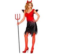 Widmann Devil Lady (Dress With Wings, Horns) (M) Different Colors