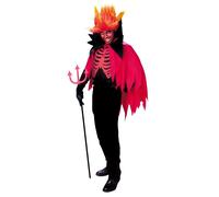 Widmann Devil (Leotard With Feather Trim, Skirt With Sequin Tail, Sequin Horns)
