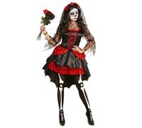 Widmann Déguisement Fiancée Jour des Morts – Robe Femme XS 34/36