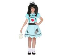 Widmann Doll (Dress, Bow Headband) (140 cm / 8-10 Years) Turquoise / Light Blue