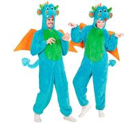 Widmann Dragon In Soft Plush (Hooded Jumpsuit With Mask) (M/L - h 175 cm) Differ
