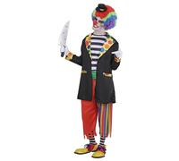 Widmann Evil Clown (Jacket, Shirt, Pants, Socks, Mini Hat) (S) Different Colors