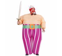 W WIDMANN MILANO Party Fashion - Costume gonflable dinosaure, avec soufflerie intégrée et chapeau, Carnaval, Fête à thème