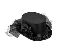 WIDMANN felt "TOP HAT WITH BLACK ROSE & TULLE" -