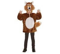 Widmann Fox In Soft Plush (Hoodie With Mask) (98 cm / 1-2 Years) Brown