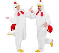Widmann Funny Chicken (Hooded Jumpsuit With Mask) (M - h 165 cm) White