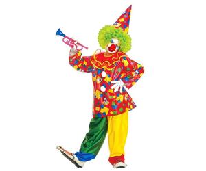 Widmann Funny Clown (Coat With Collar, Pants, Hat) (140 cm / 8-10 Years) Differe