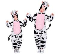 Widmann Funny Cow (Hooded Jumpsuit With Mask) (134 cm / 5-8 Years) Different Col