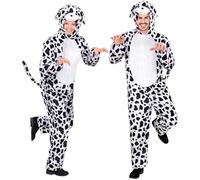 W WIDMANN MILANO Party Fashion - Costume dalmatien Funny, combinaison avec capuche, chien, costume animal