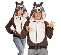 Widmann Funny Fox (Hooded Jumpsuit With Mask) (XL - h 190 cm) Brown