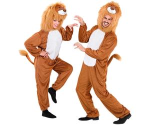 Widmann Funny Lion (Hooded Jumpsuit With Mask) (M/L - h 175 cm) Brown