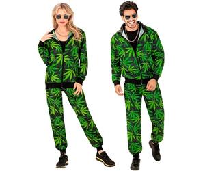 Widmann Ganja Party Fashion Tracksuit (Jacket, Pants) (S) Green