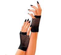 W WIDMANN MILANO Party Fashion - Gants filet sans doigts, années 80, Carnaval, Fête à thème