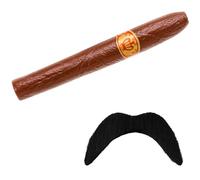Widmann GÉANT FAUX CIGARE AND MEXICAIN MOUSTACHE FAR WEST ACCESSOIRE DÉGUISEMENT