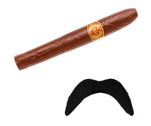 Widmann GÉANT FAUX CIGARE AND MEXICAIN MOUSTACHE FAR WEST ACCESSOIRE DÉGUISEMENT