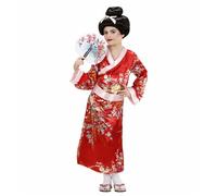 Widmann Geisha (Kimono, Belt) (128 cm / 5-7 Years) Red