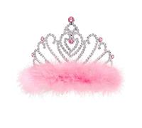 Widmann Generique - Diadème Princesse avec Fourrure Rose