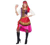 Widmann Déguisement Gitane Femme Robe et Foulard Multicolore Taille M