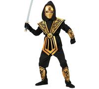 Widmann Gold Kombat Ninja (Hooded Jumpsuit, Chestpiece, Belt, Armguards, Legguar