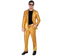 Widmann Gold Party Fashion Suit (Jacket, Pants) (L) Gold
